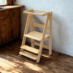 Klappbarer Lernturm aus Holz