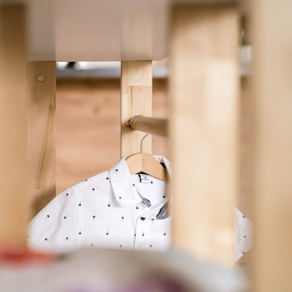 Modularer Kinderkleiderschrank | 'MODURA' Kollektion - Unbehandeltes Holz - Juniorito