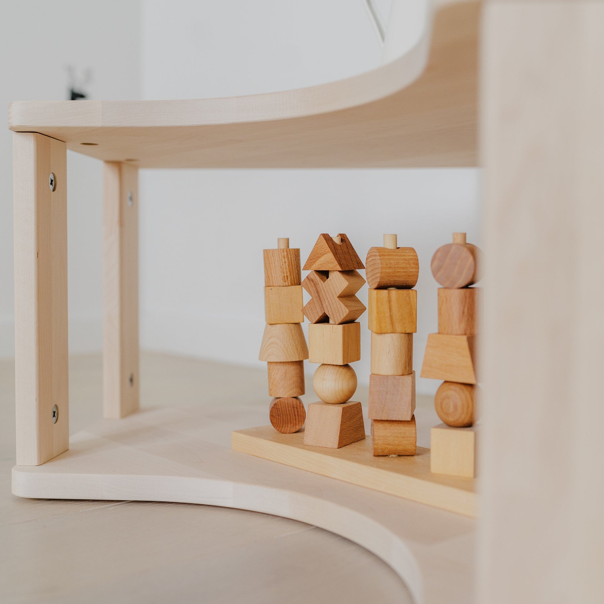 Modulares Eckregal für Kinder - Natur | MODURA - 4 = 83 cm - Unbehandelt - Juniorito