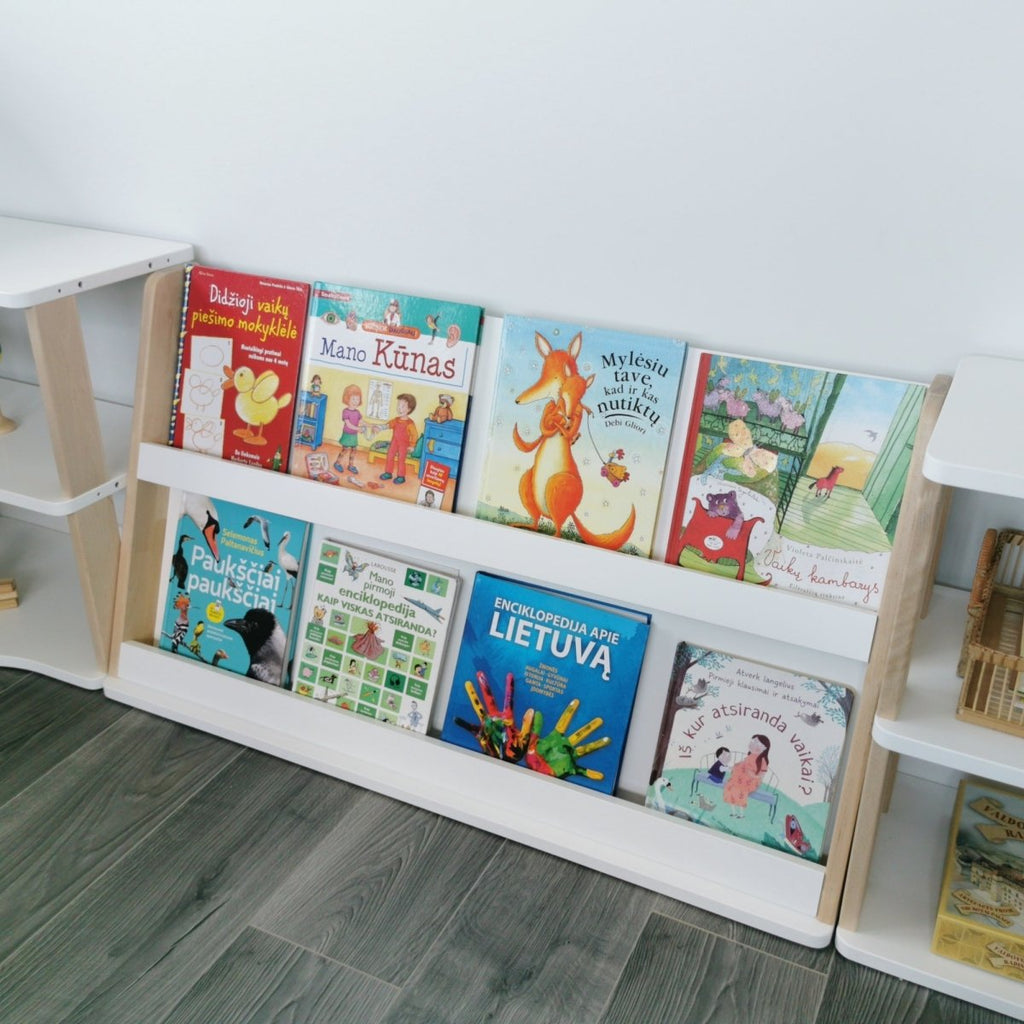 Modulares Kinderbücherregal | 'MODURA' Kollektion - Unbehandeltes Holz - Juniorito