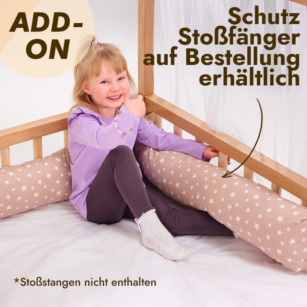 Montessori Bett aus Hartholz – 190x90 cm