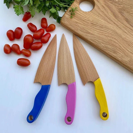 Montessori Schneidemesser für Kinder - Rosa - ohne Gravur - Juniorito