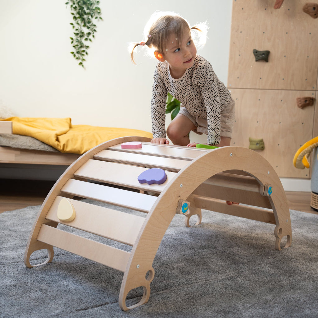 3in1 Kletterbogen, Wippe & Rampe