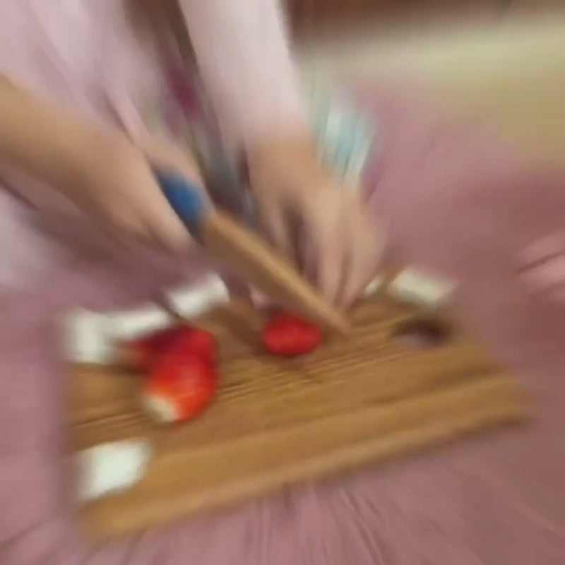 Montessori Schneidemesser aus Buchenholz