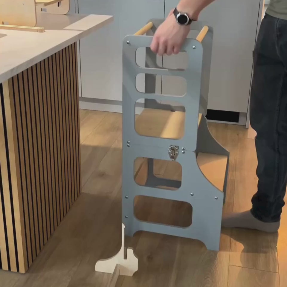 3in1 Lernturm mit Hochstuhl & Tisch