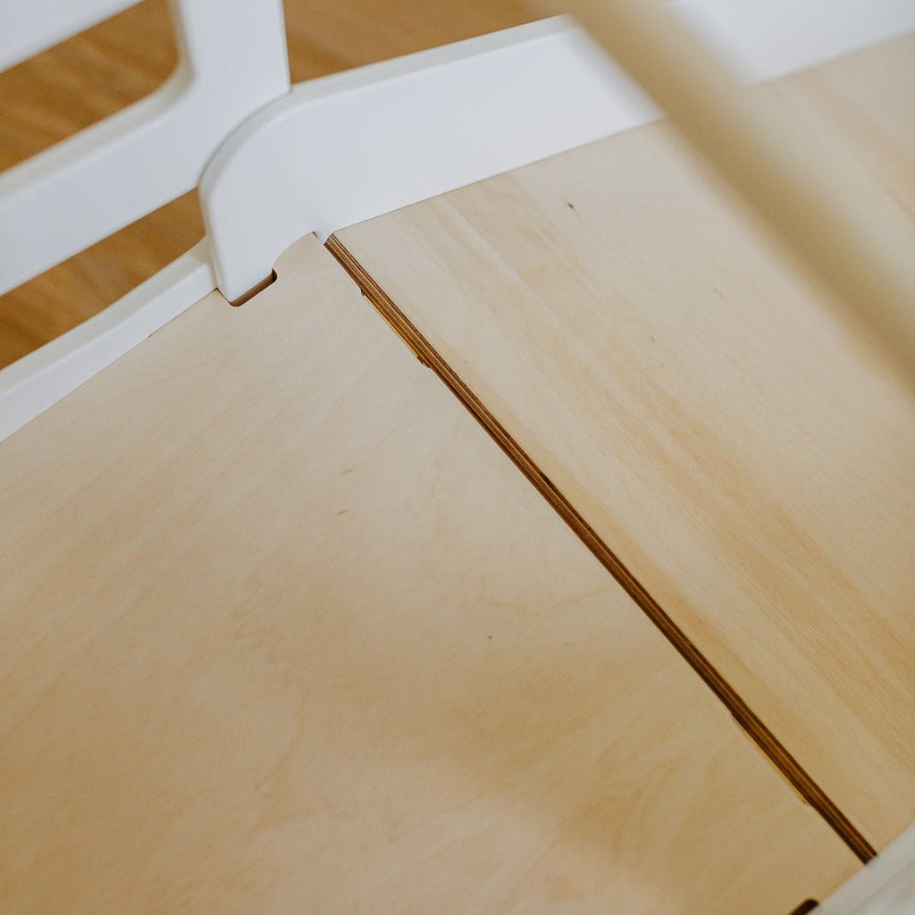 Rutsche Add - On für Lerntürme (Baum - /Streifen - Design) - Weiß - Juniorito