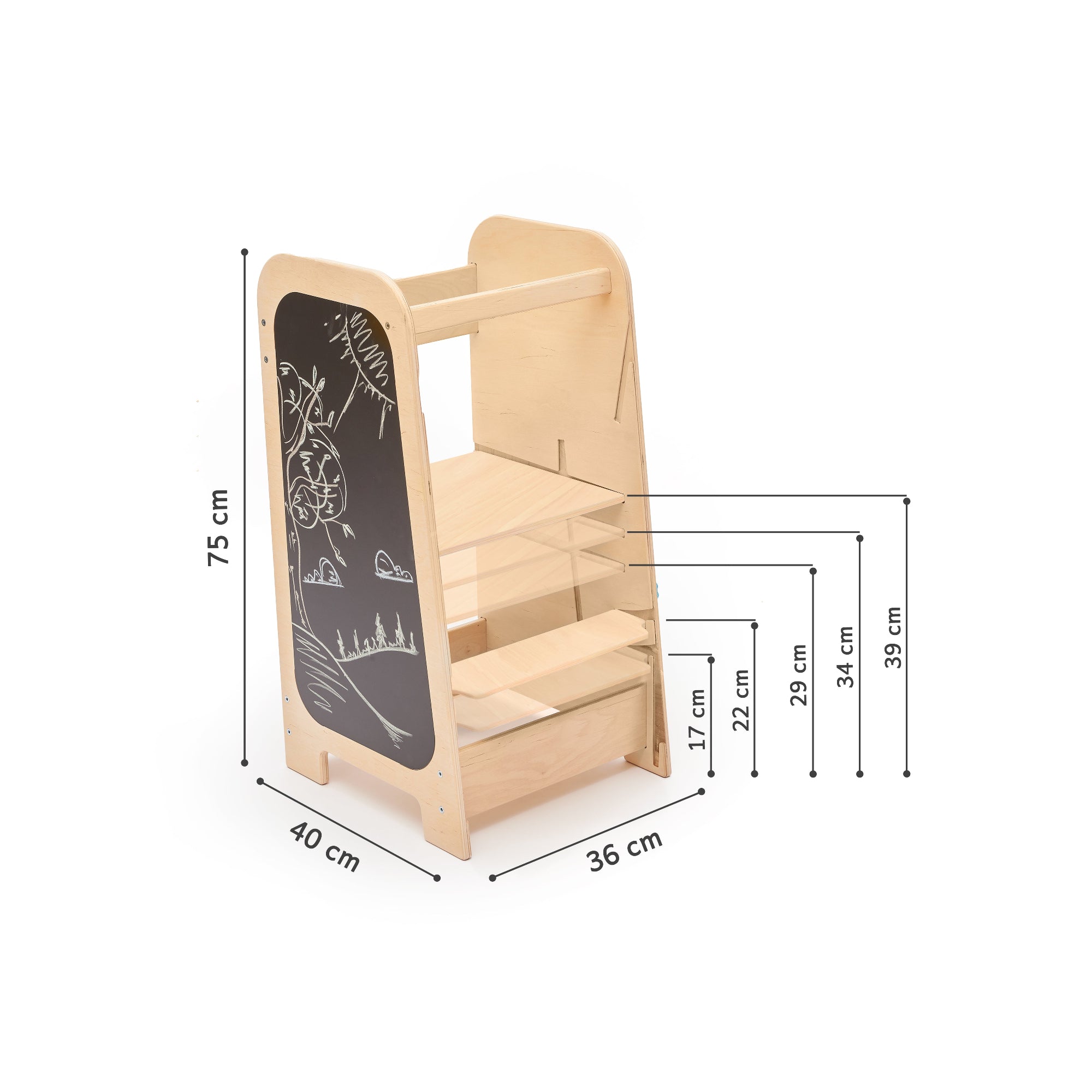 Multifunktionaler 5in1 Lernturm