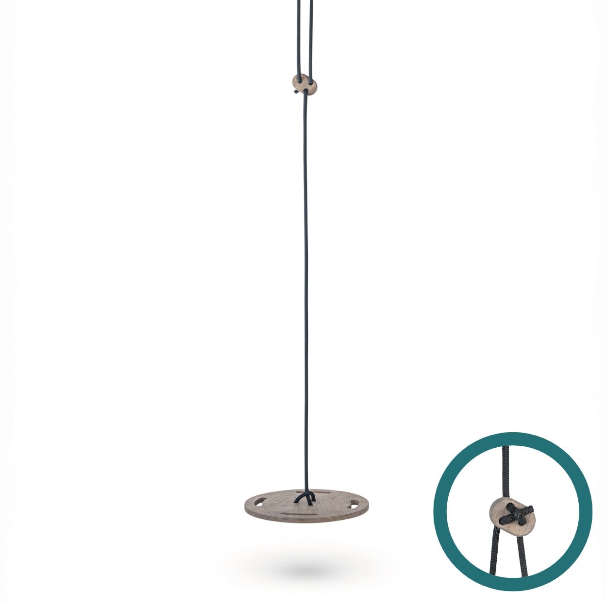 Tellerschaukel für Kinder - Grau - Juniorito