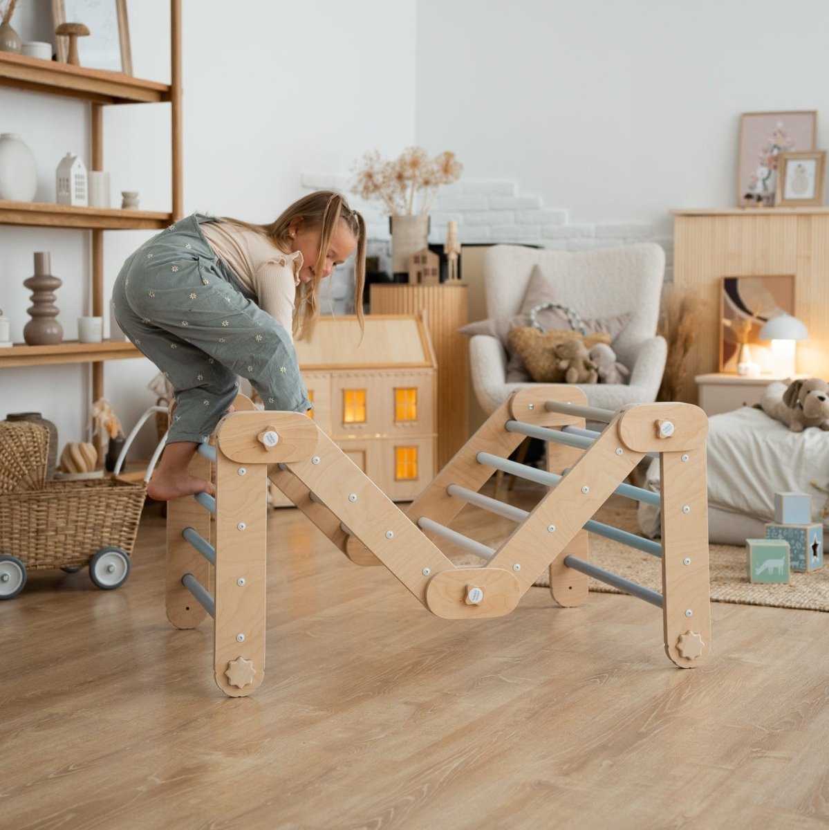 Verstellbares Kletterdreieck - Blau - Juniorito