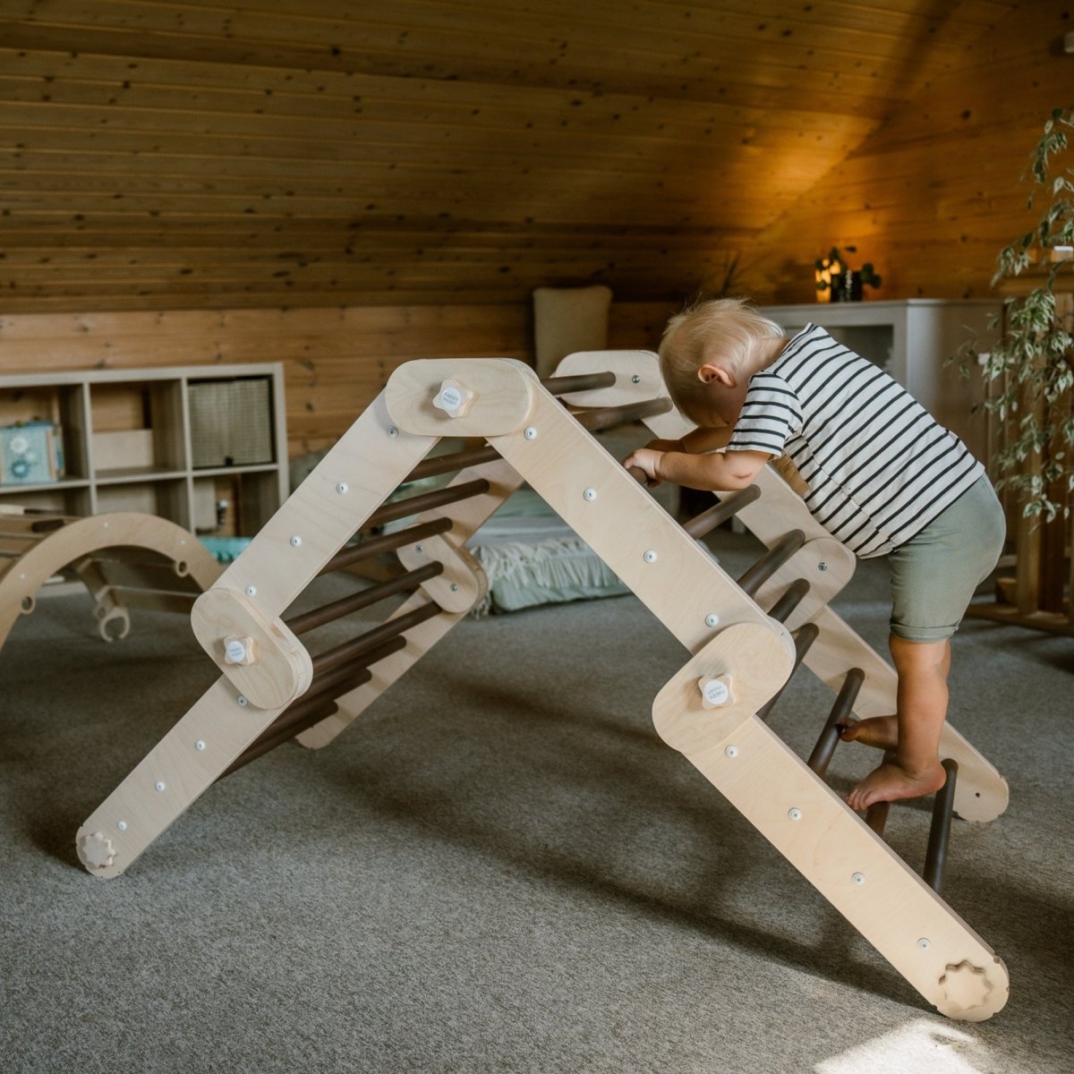 Verstellbares Kletterdreieck - Braun - Juniorito