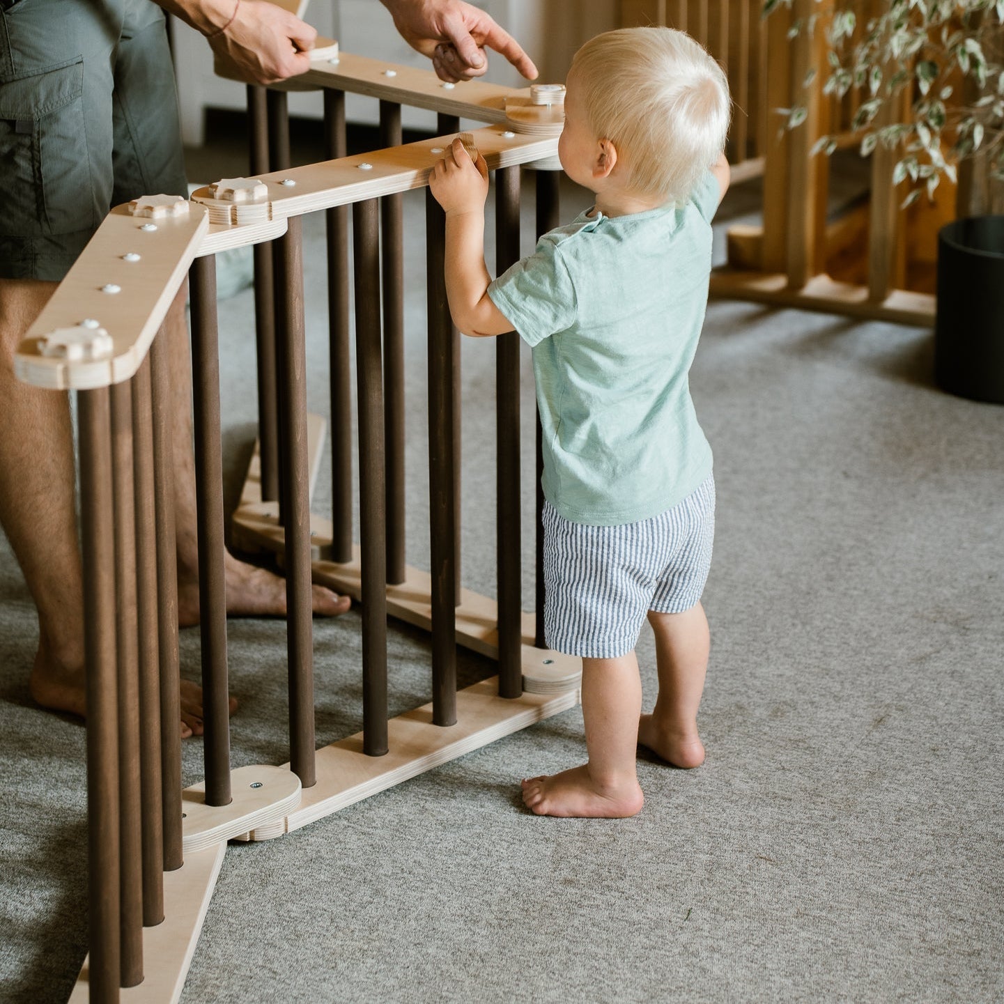 Verstellbares Kletterdreieck - Braun - Juniorito