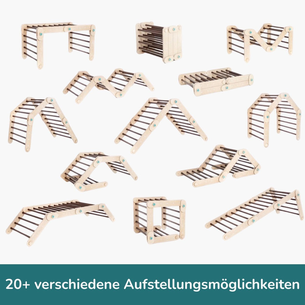 Verstellbares Kletterdreieck - Braun - Juniorito