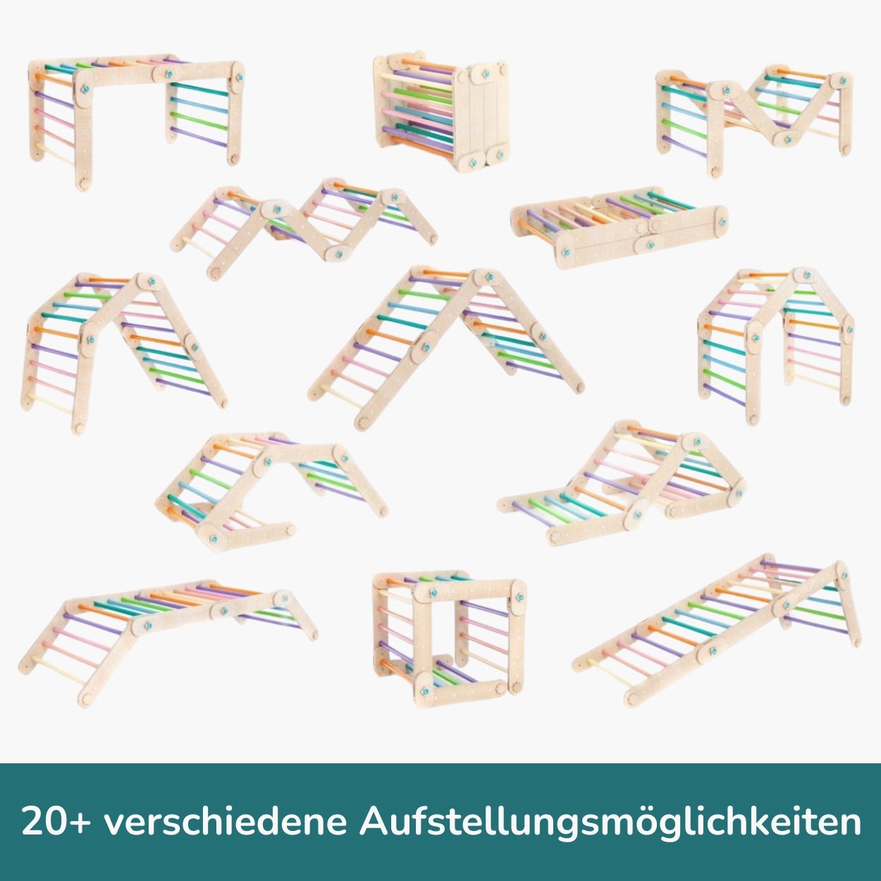 Verstellbares Kletterdreieck - Bunt - Juniorito