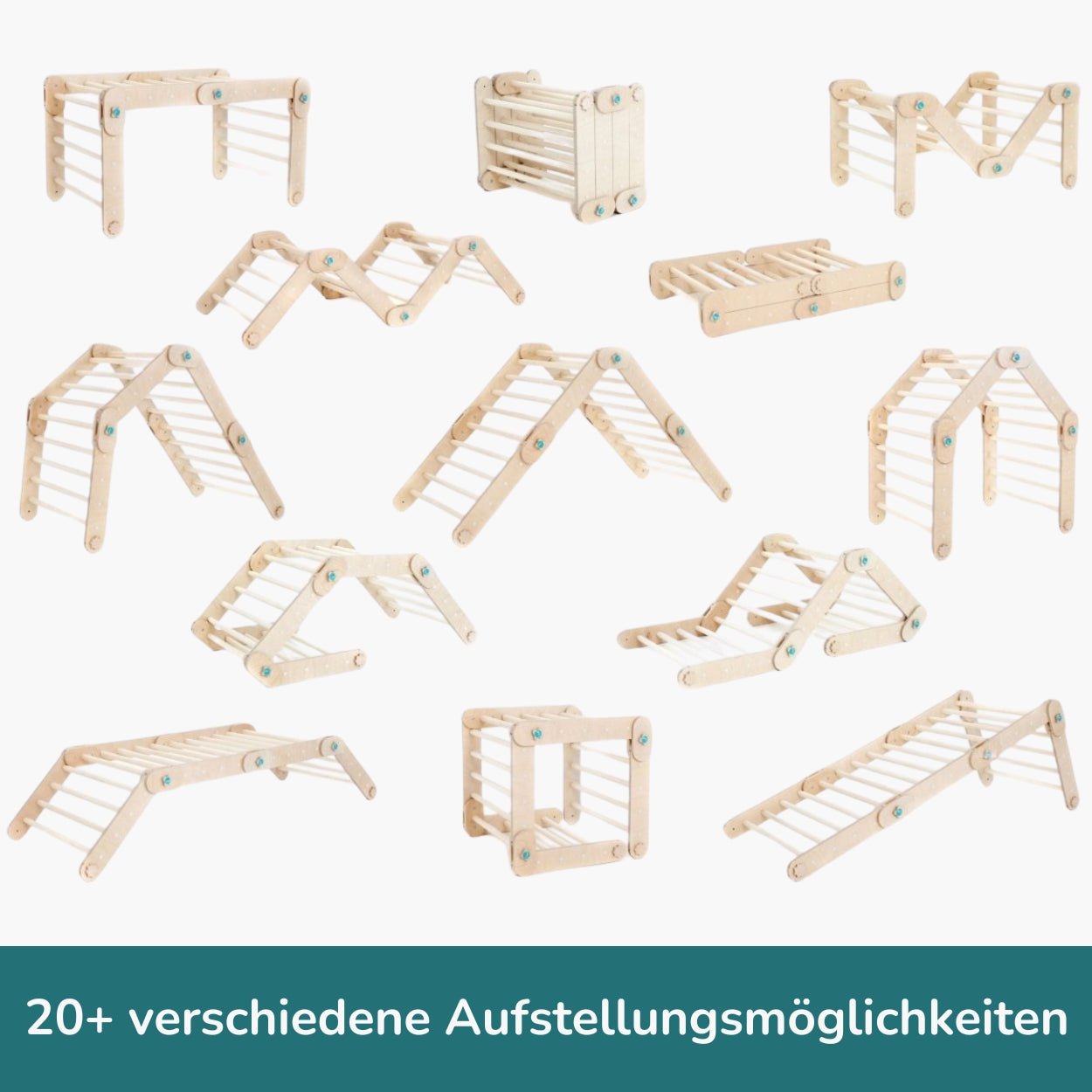 Verstellbares Kletterdreieck - Naturell - Juniorito