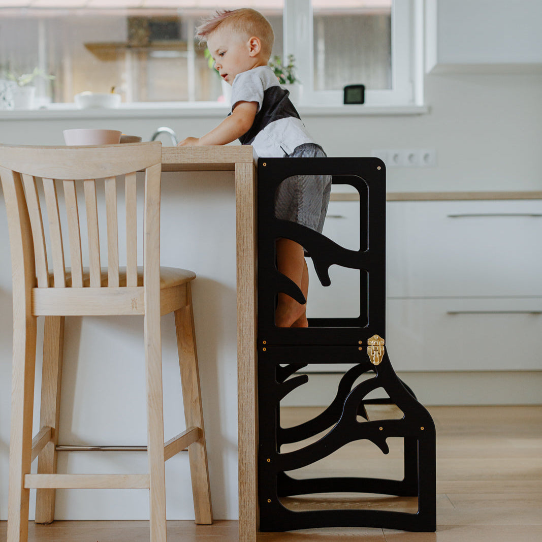 2in1 Lernturm mit Tisch - Baum-Design