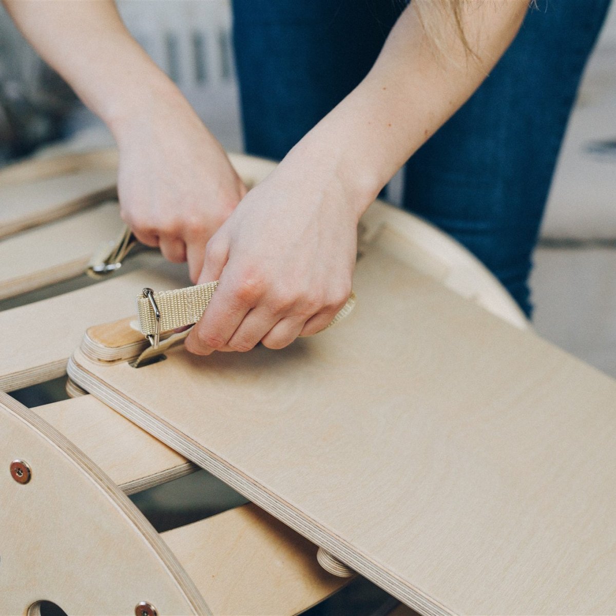 XXL Pikler Bogen mit Rutsche - Naturell - Juniorito