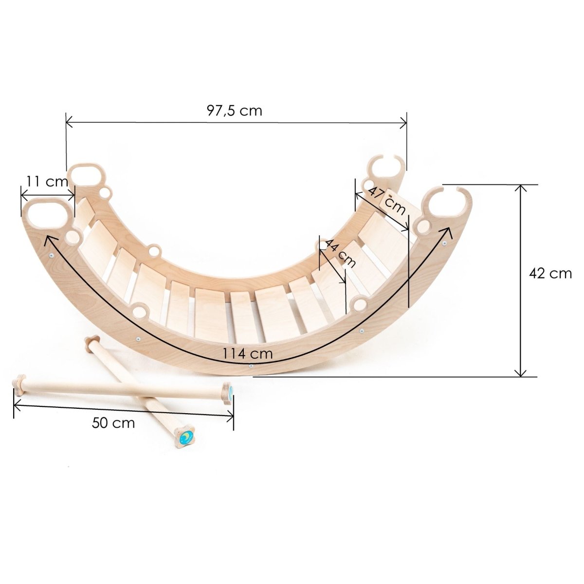 3in1 Kletterbogen - Braun - Juniorito