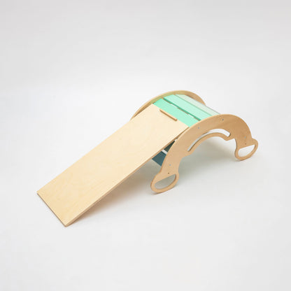 Kletterbogen mit Rutsche + Stuhl | Mint