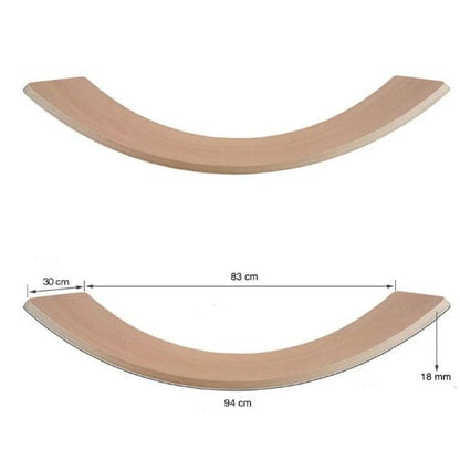 Jindl Balancierbrett aus Holz mit Filz | Khaki