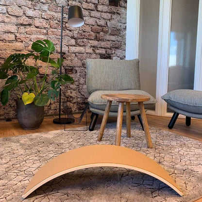 Jindl Balancierbrett aus Holz mit Filz | Khaki