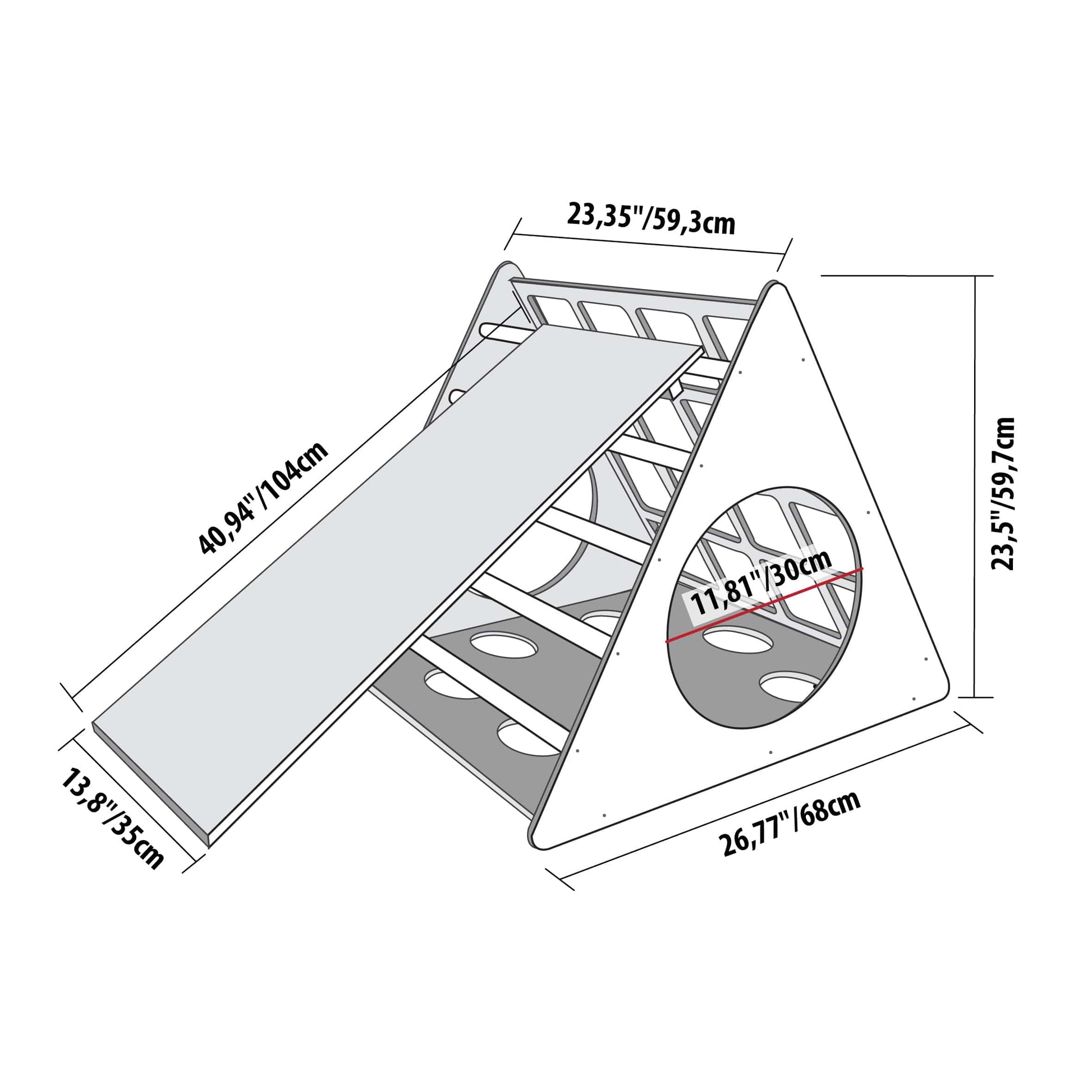 Juniorito 4in1 Kletterdreieck aus Holz