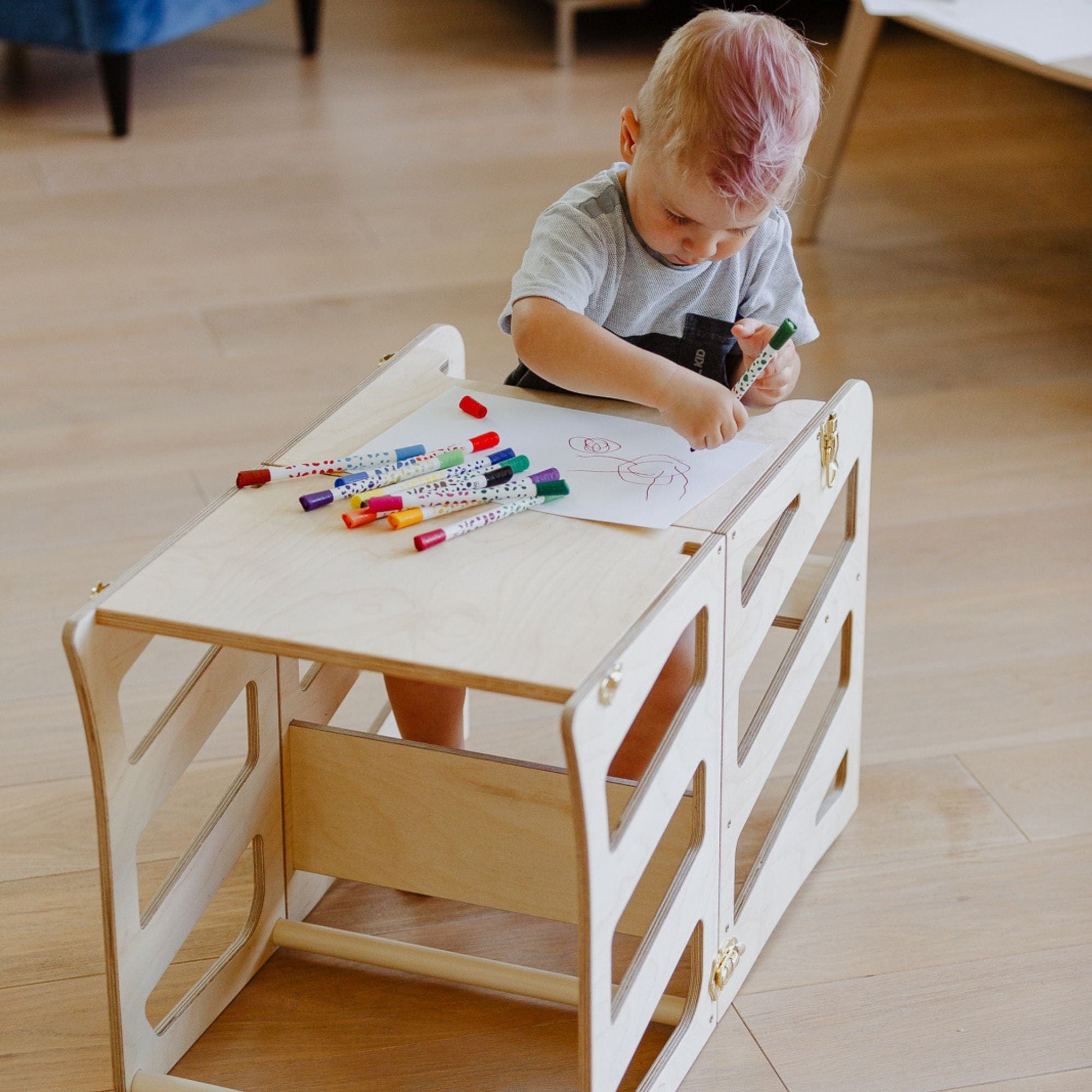 Juniorito Klappbarer Lernturm "Schranke"