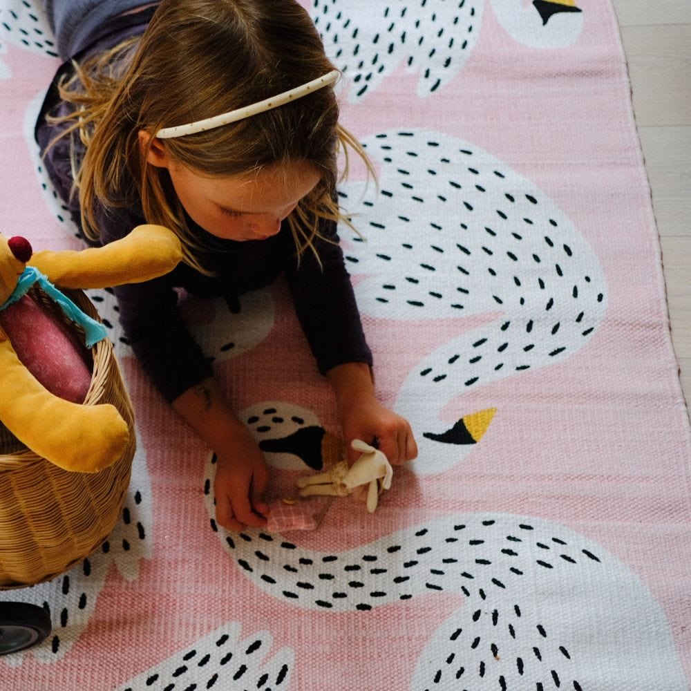 Kinderteppich "Schwanensee" - 140x200 cm - Juniorito