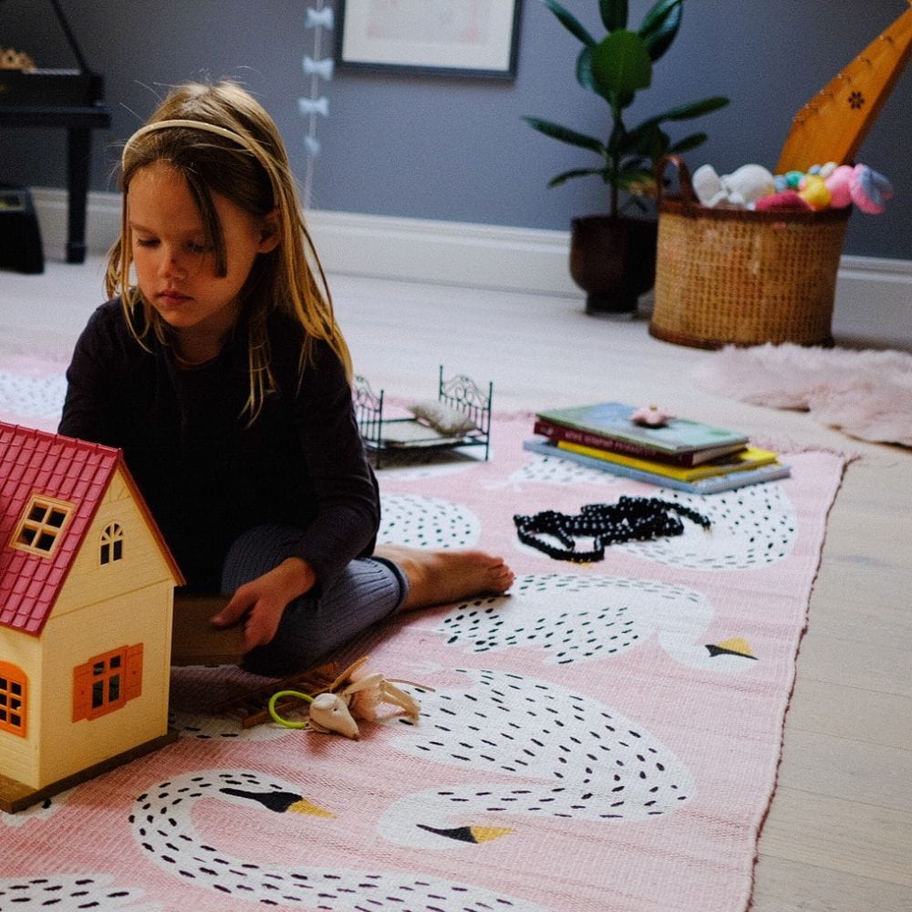 Kinderteppich "Schwanensee" - 140x200 cm - Juniorito