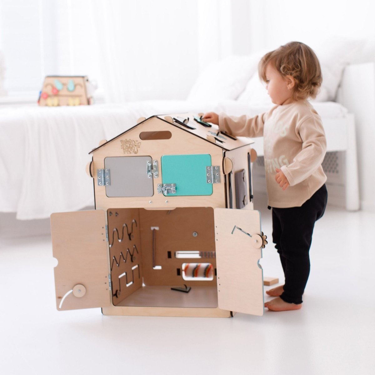 Motorikhaus aus Holz | Mint - Juniorito
