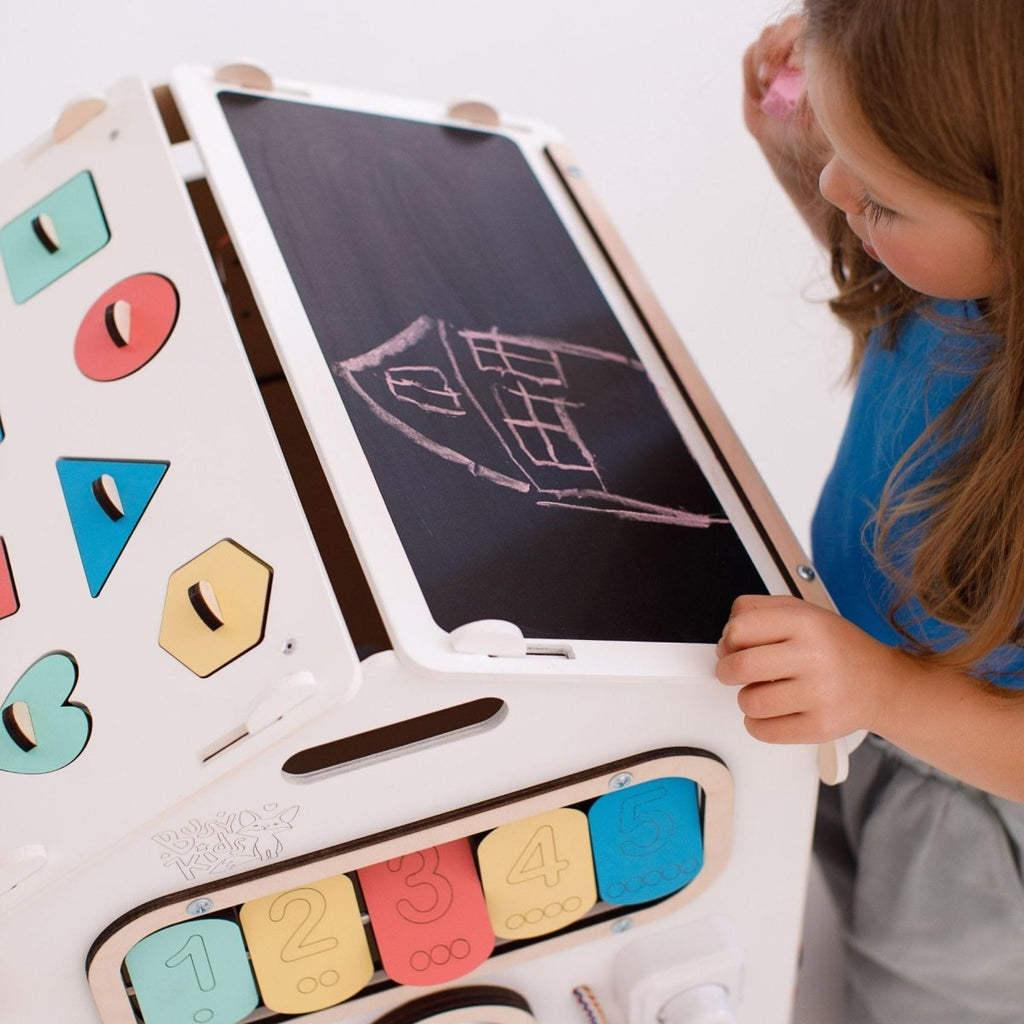 Motorikhaus aus Holz | Weiß - Juniorito