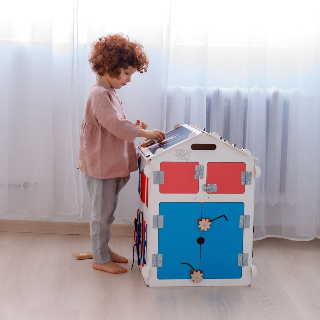 Motorikhaus aus Holz | Weiß - Juniorito