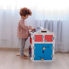 Motorikhaus aus Holz | Weiß - Juniorito