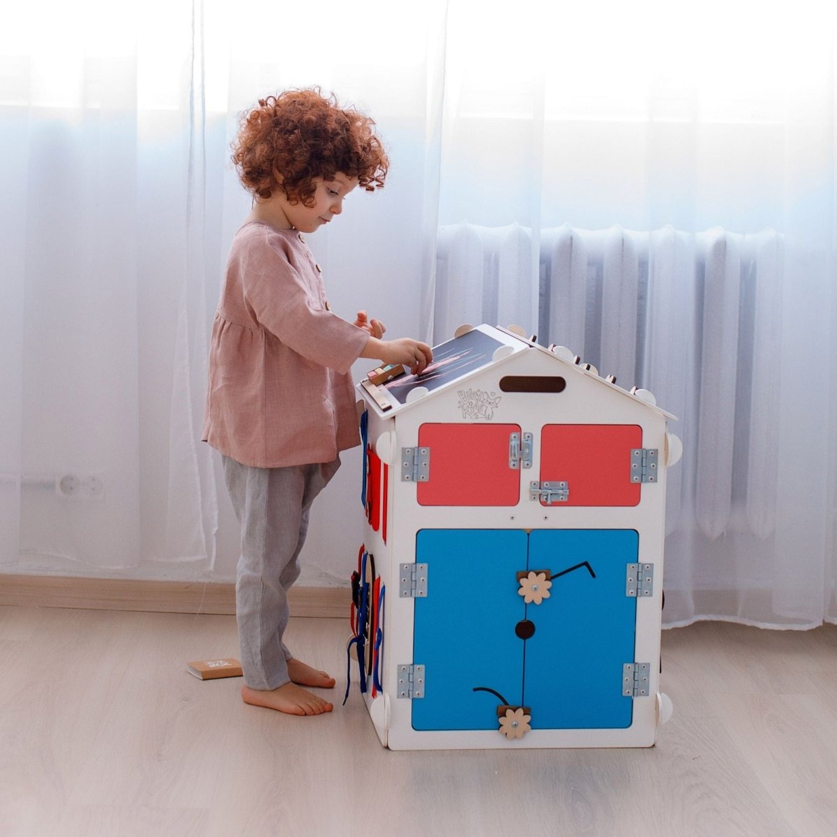 Motorikhaus aus Holz | Weiß - Juniorito