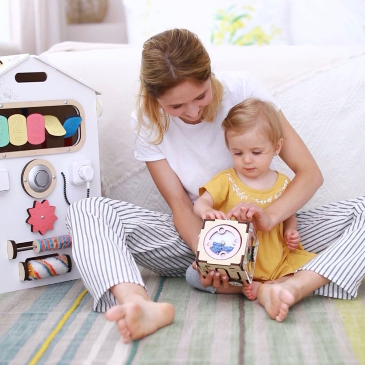 Motorikhaus aus Holz | Weiß - Juniorito