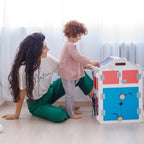 Motorikhaus aus Holz | Weiß - Juniorito