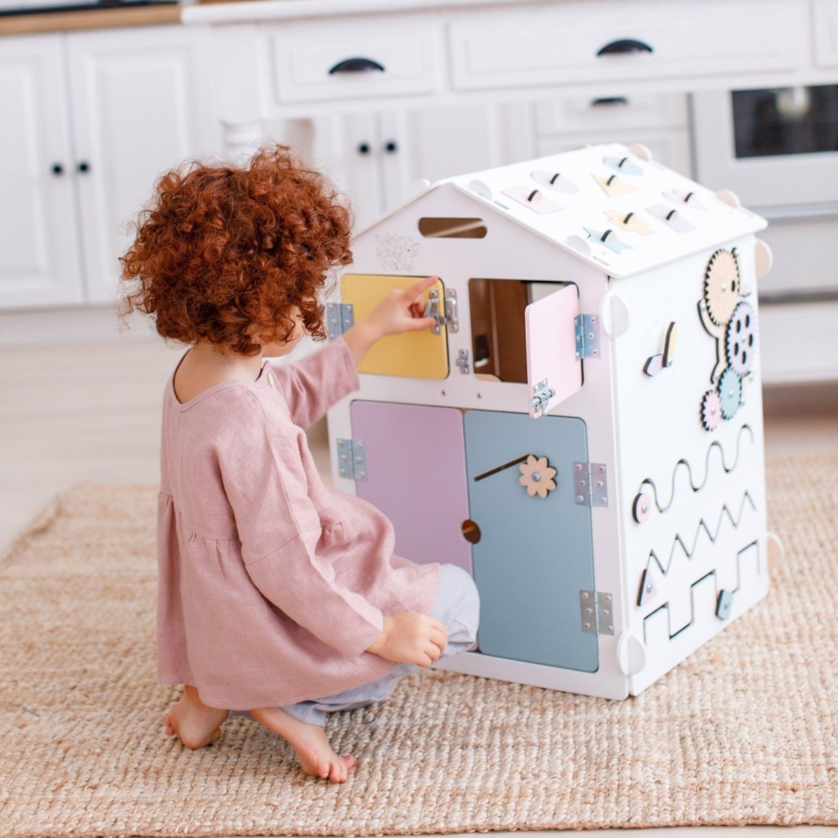 Motorikhaus aus Holz | Weiß - Pastell - Juniorito