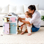 Motorikhaus aus Holz | Weiß - Pastell - Juniorito