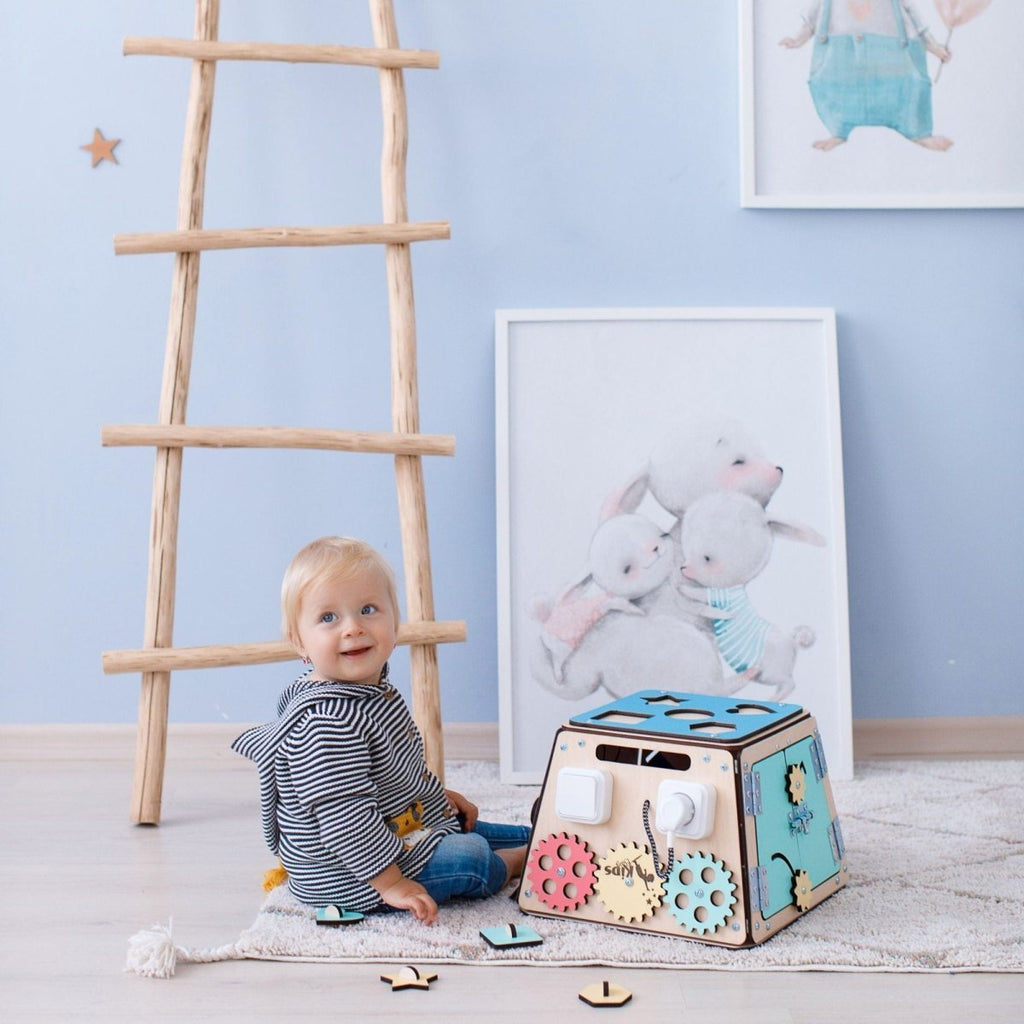 Motorikspielzeug aus Holz "Tresor" - Juniorito