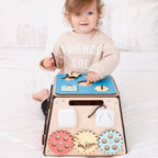 Motorikspielzeug aus Holz "Tresor" - Juniorito