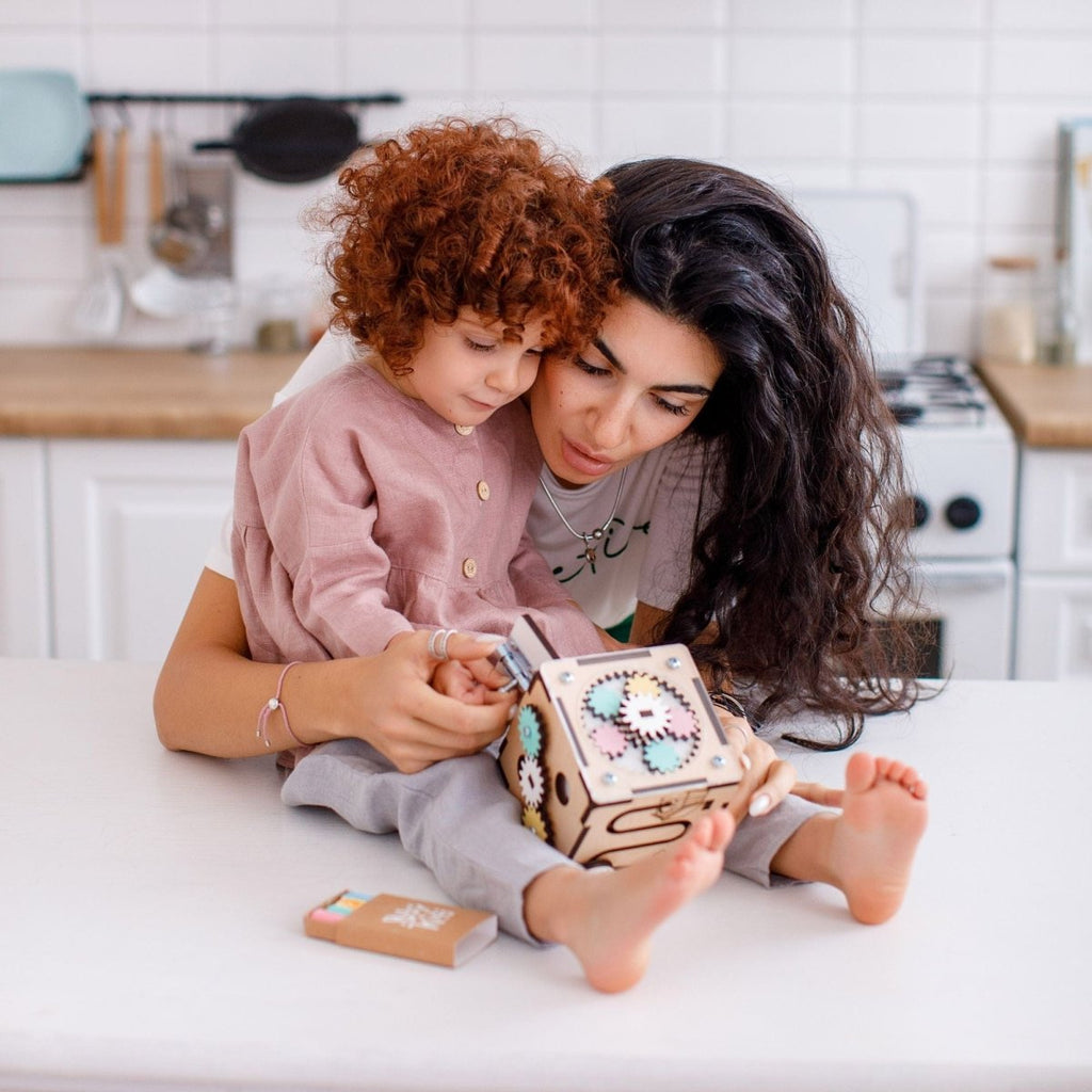 Motorikwürfel aus Holz - Juniorito