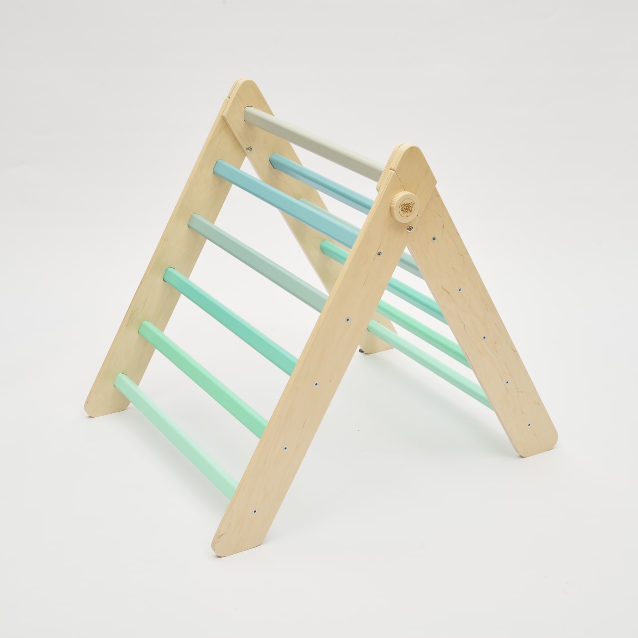 Klappbares Pikler Dreieck mit Rutsche | Mint