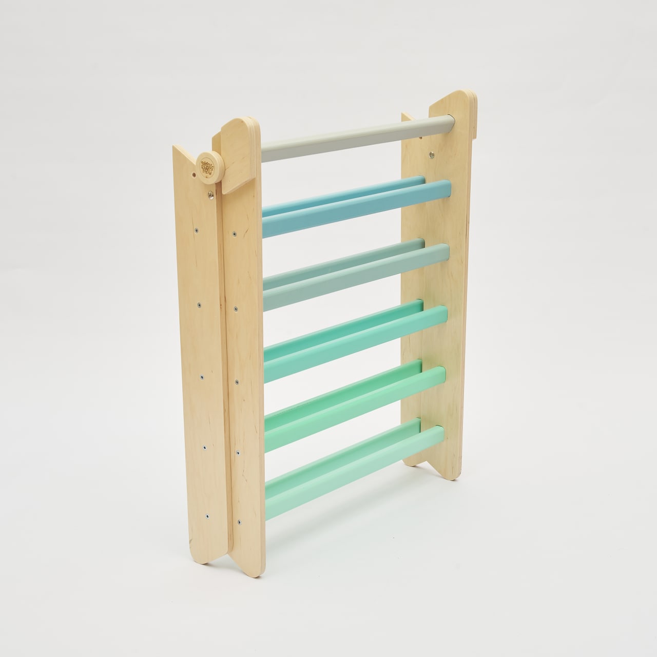 Klappbares Pikler Dreieck mit Rutsche | Mint