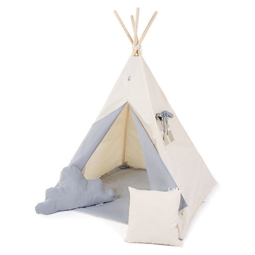 Rainbowkids mit Zubehör (klein) Tipi Zelt "Grauer Wolf"