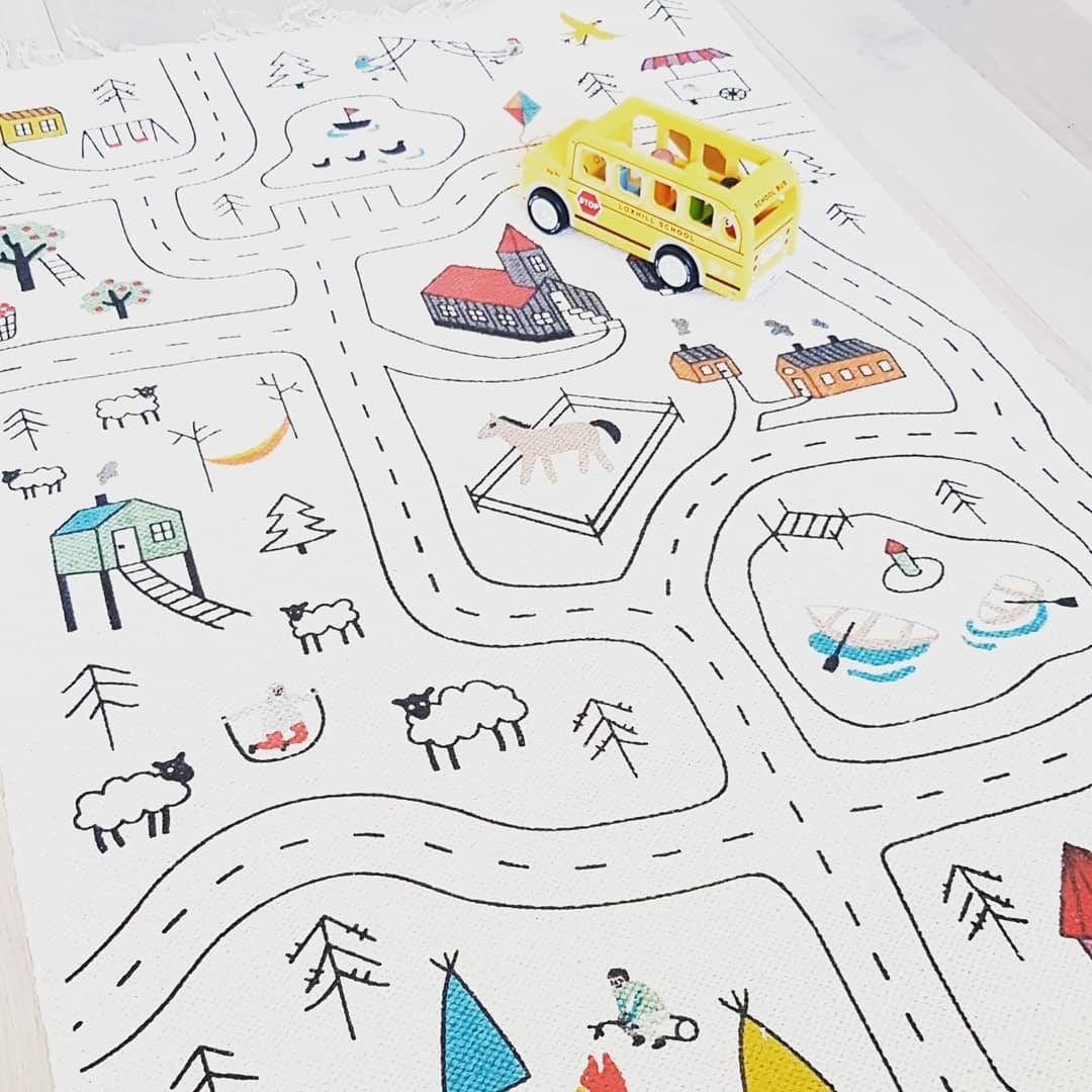 Straßenteppich "Kleiner Entdecker" - 150x90 cm - Juniorito